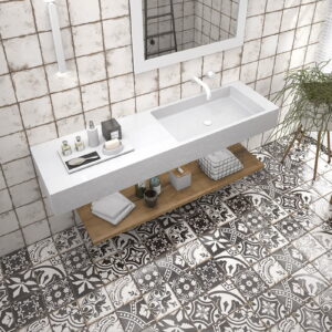 Azulejo Baño Rustico serie Metallici