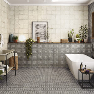 Azulejo Efecto Cemento para Baño serie Norland