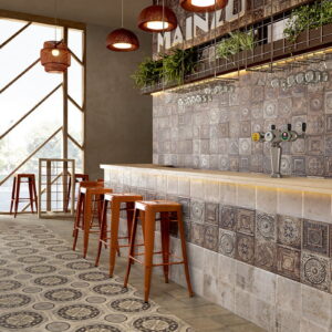 Azulejos Rusticos Cocina para Revestimiento serie Tin Tile