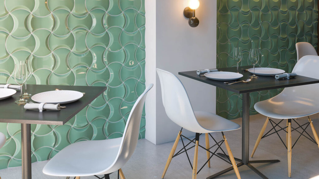 Azulejos Pared Cocina serie Diavolo Convexo