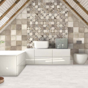 Azulejo para Baño y Cocina serie Altamira con Baldosa Hidráulica