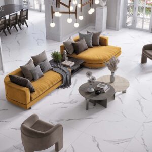 Suelo Imitacion Marmol para Baño y Cocina serie Pune Blanco