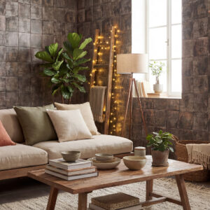 azulejos rusticos BLACK-MANDALA