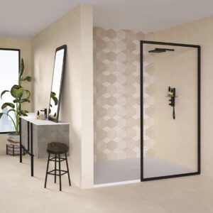 azulejo baño Keon Rlv Natu Crema
