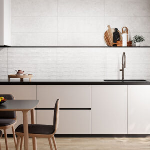 azulejo cocina Levin White 30X90 Inyo Taupe