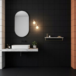 Element Negro de Keros monocolor 30x30