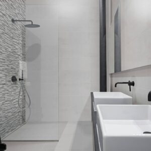 baldosas baño Keros-LAND Acero